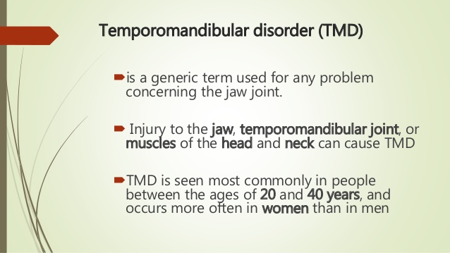 TMJ/TMD And Related Jaw Problems